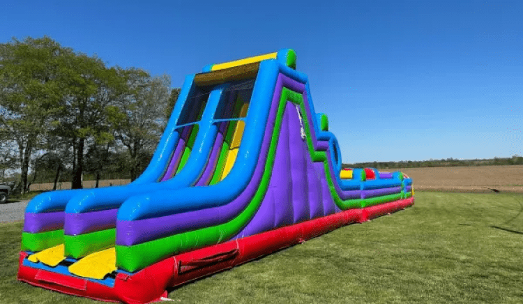 obstacle course with warped wall